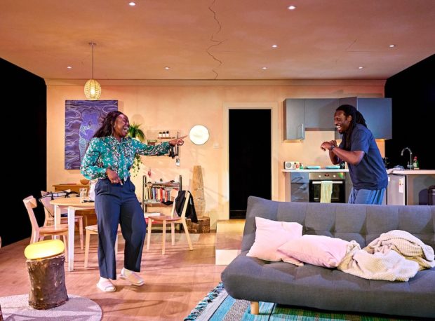 Tiwa Lade and Theo Ogundipe in My Father’s Fable. Photo: Manuel Harlan